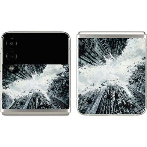 DC Comics Batman Dark Knight Rises Poster Galaxy Z Flip3 5G Skin